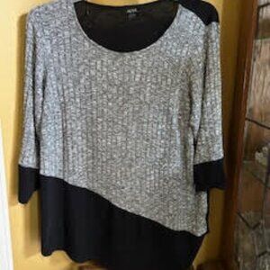 Stylish Black and White Tunic